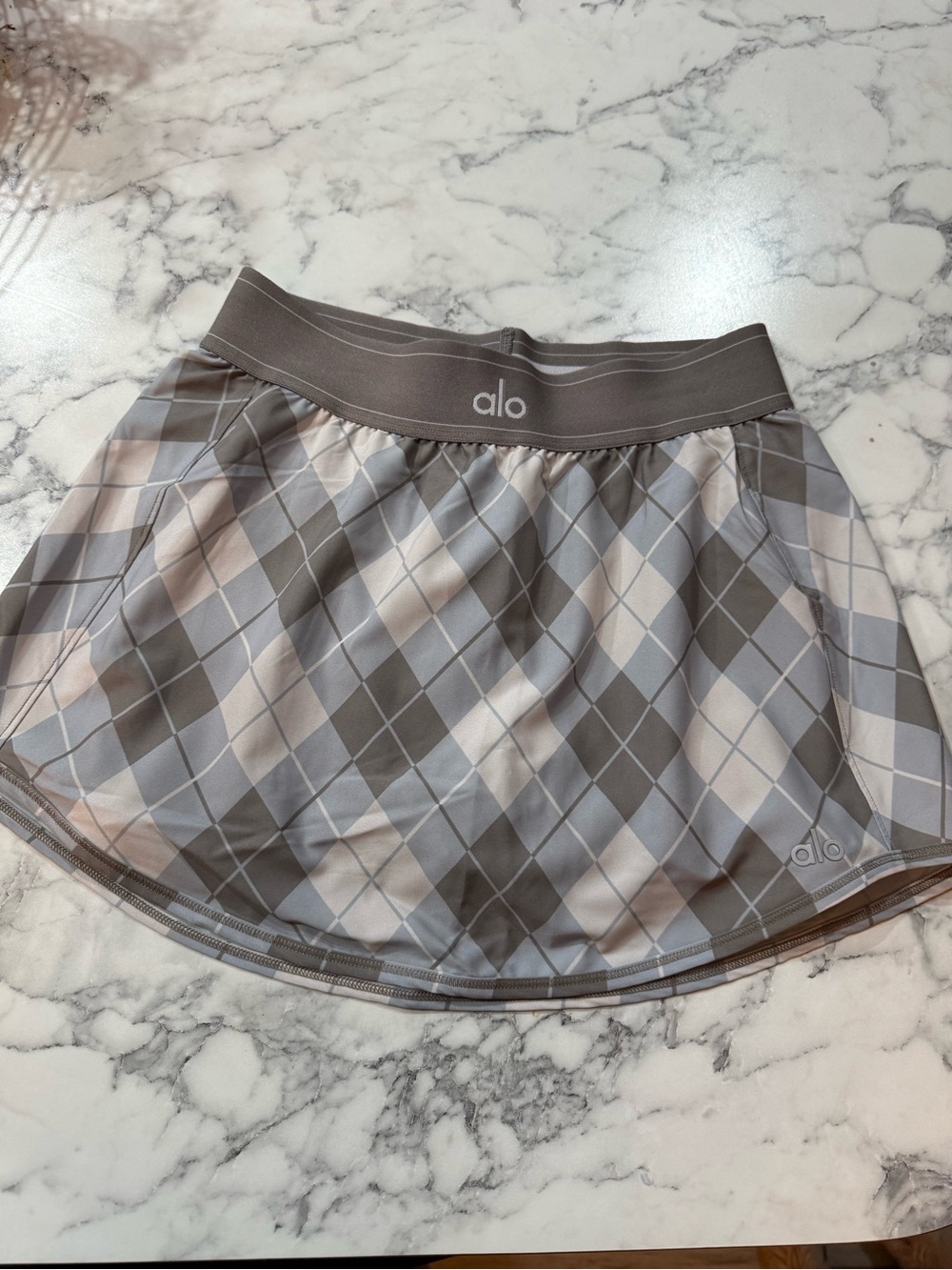Alo Match Point Argyle Skirt